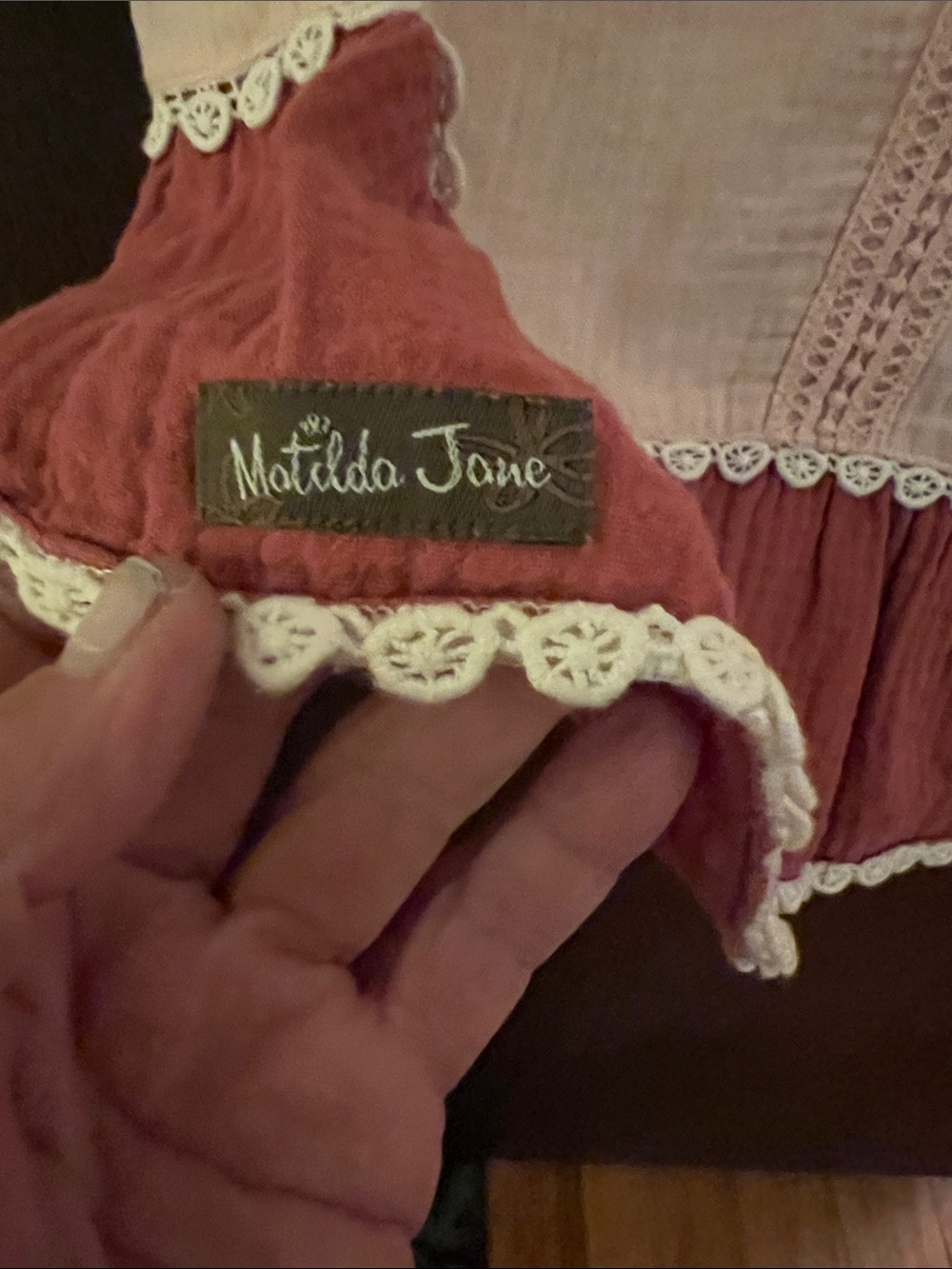 This is a Matilda Jane extra large 100% cotton peasant shirt - Picture 4 of 5